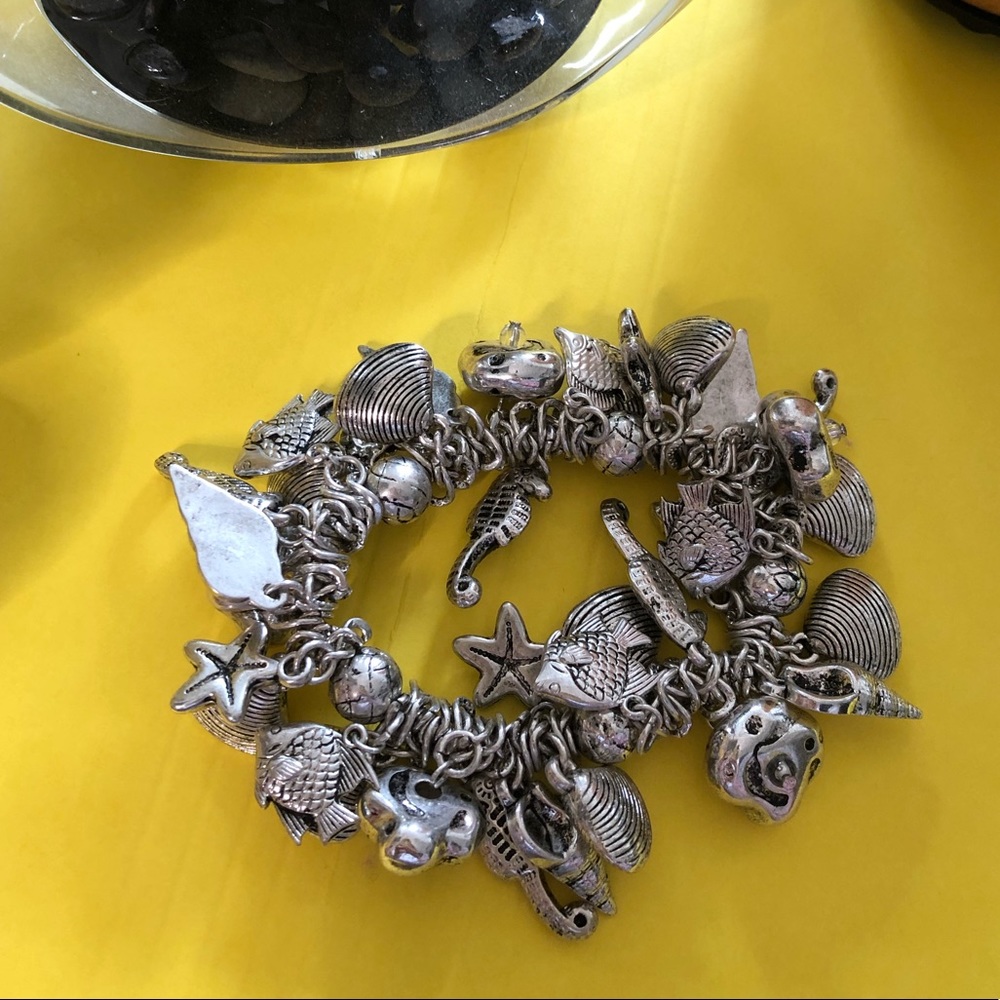 Beach themed Charm Bracelet